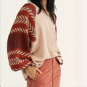 Free People We The Free Rainbow Dreams Top in Arizona Sands size medium